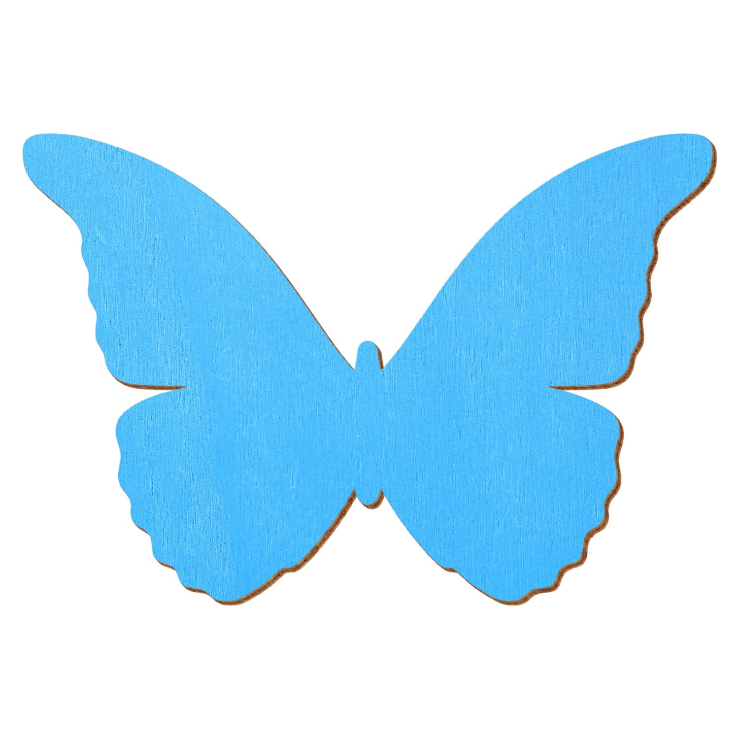 Schmetterling Hellblau Holz Zuschnitt 3-50cm