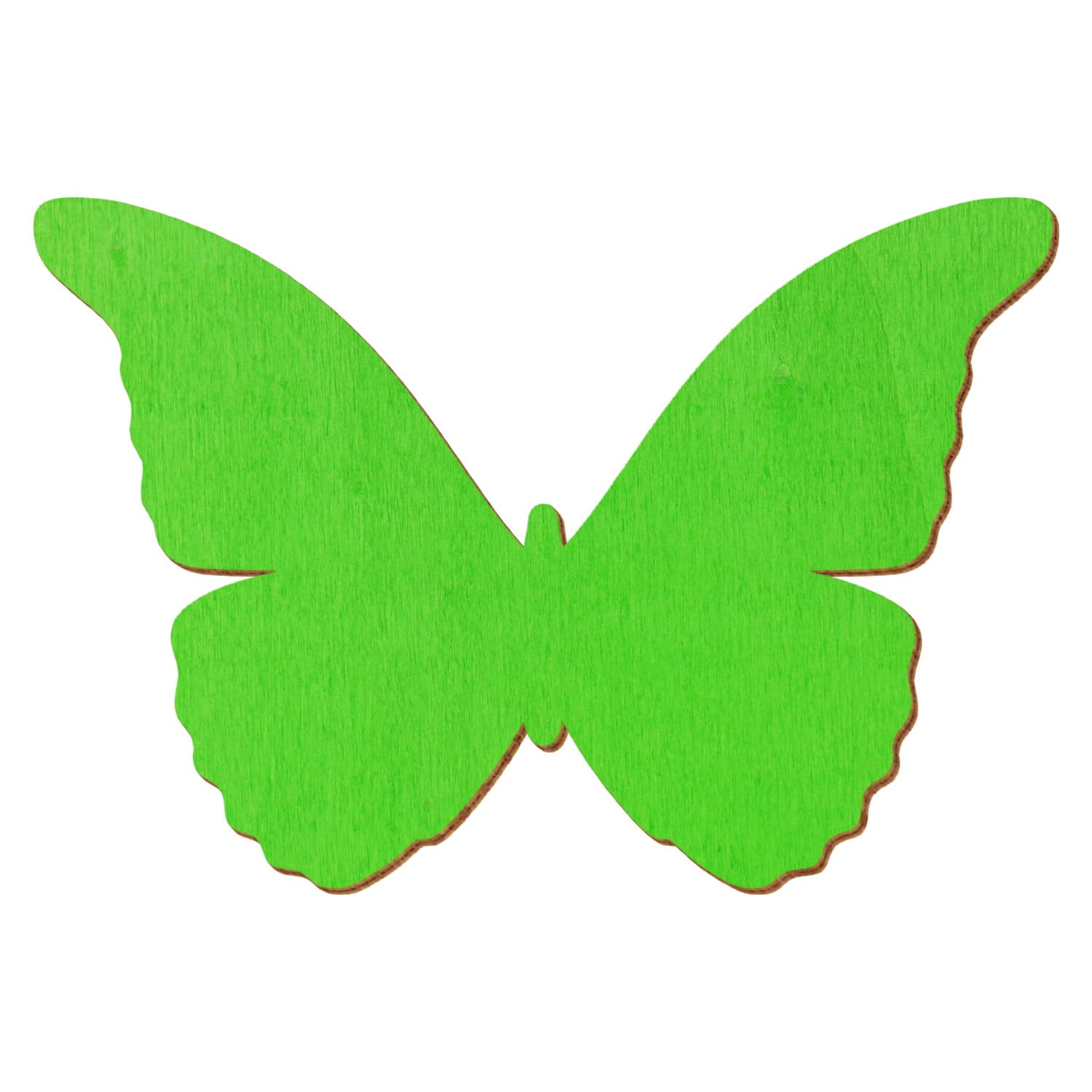 Schmetterling Hellgrün Holz Zuschnitt 3-50cm
