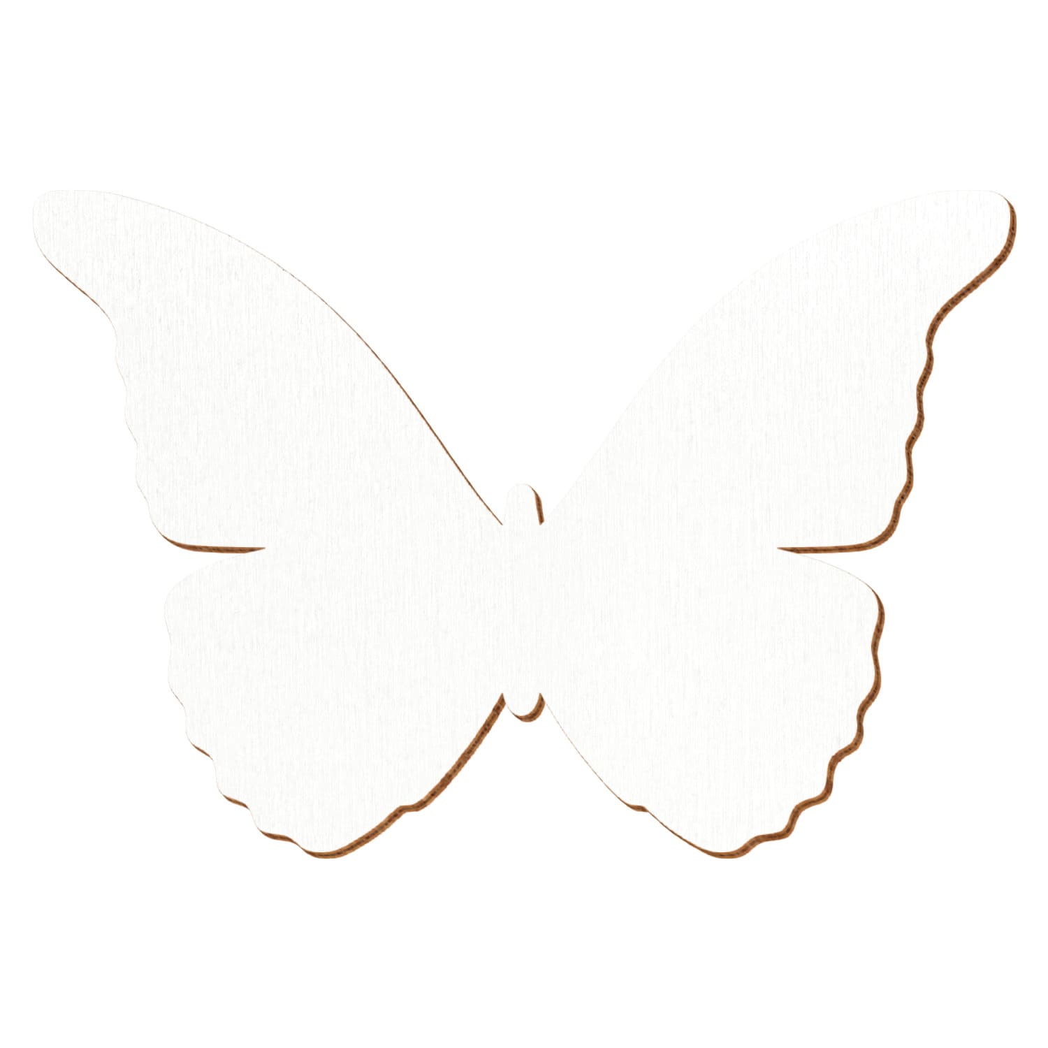 Schmetterling Weiß Holz Zuschnitt 3-50cm