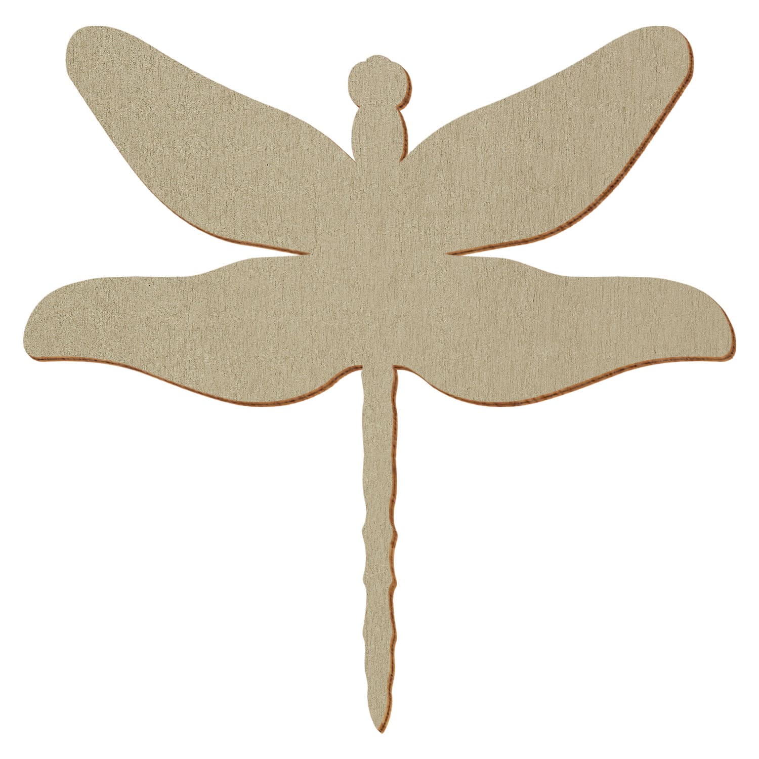 Libelle Bronze Holz Zuschnitt 3-50cm