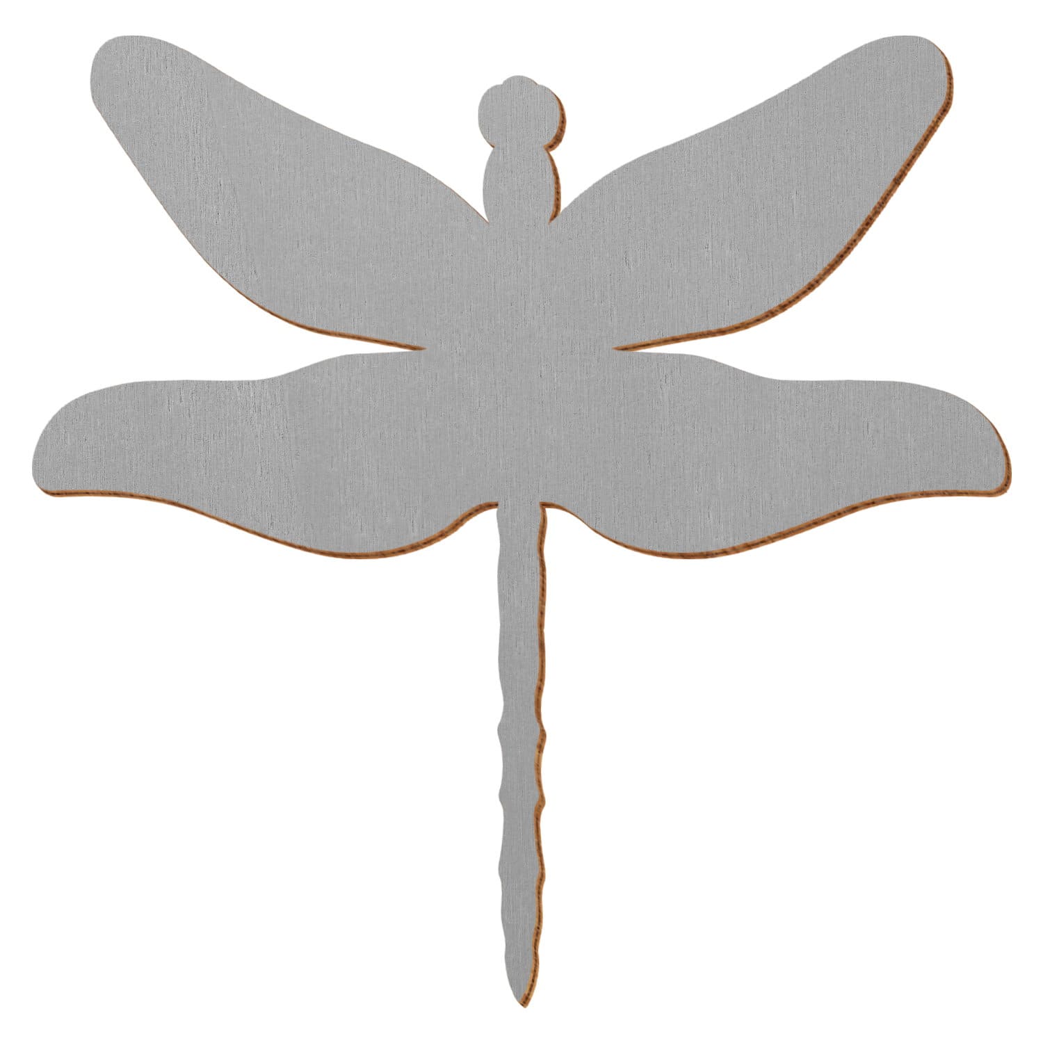 Libelle Grau Holz Zuschnitt 3-50cm