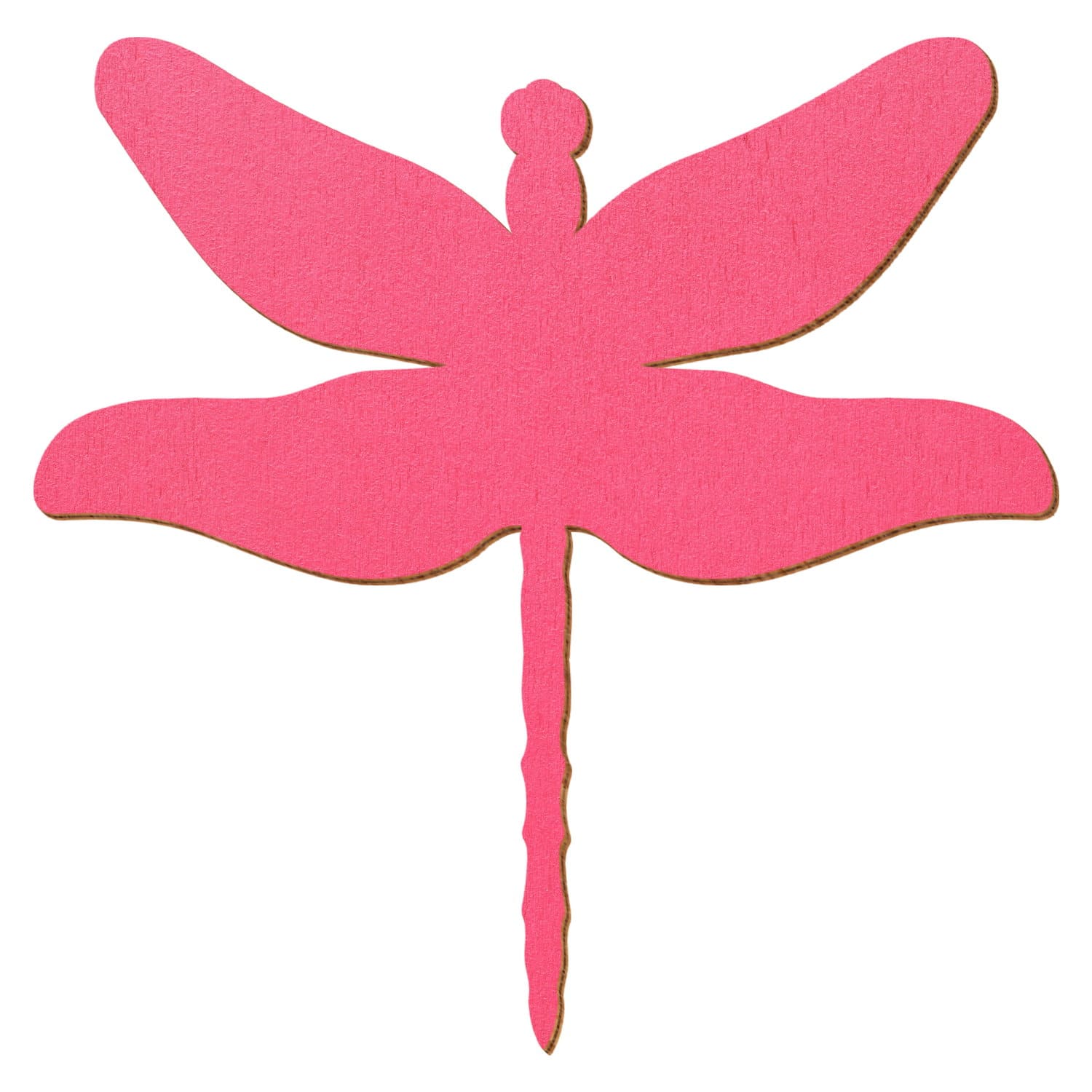 Libelle Pink Holz Zuschnitt 3-50cm