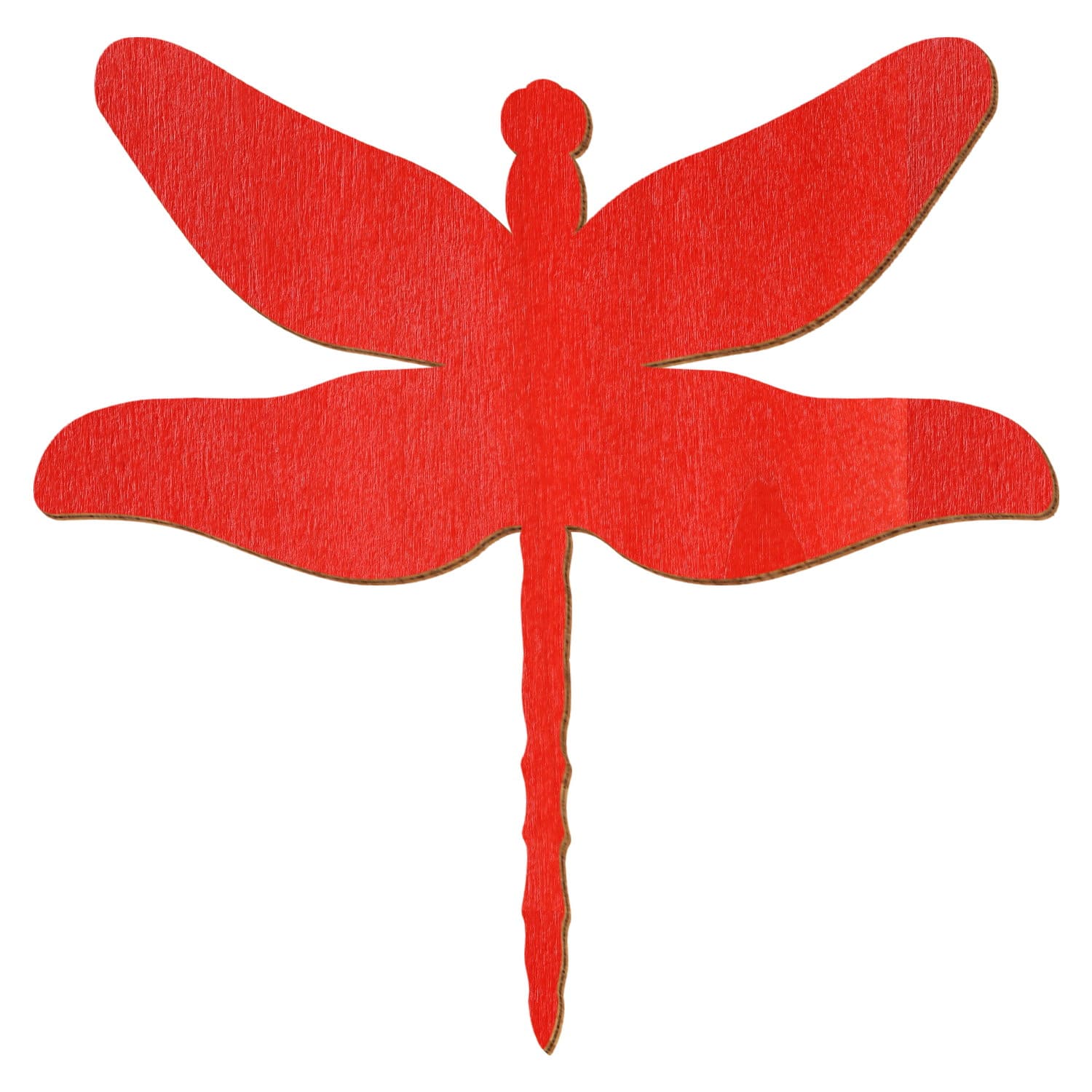 Libelle Rot Holz Zuschnitt 3-50cm