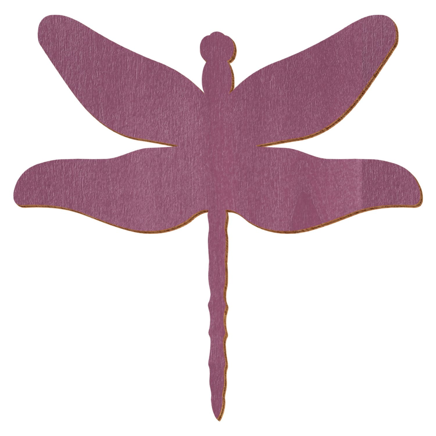Libelle Violett Holz Zuschnitt 3-50cm