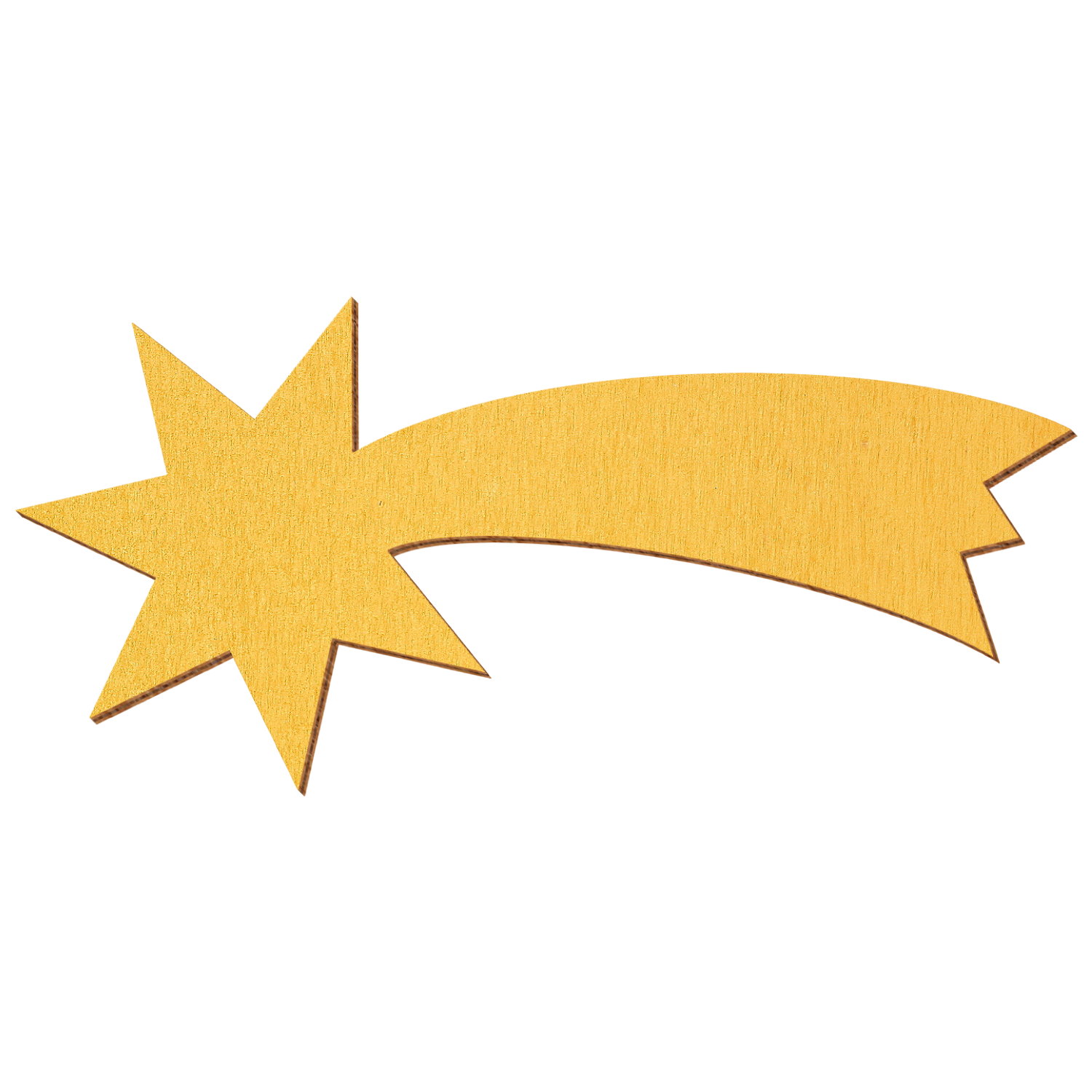 Sternschnuppe Golden Holz Zuschnitt 3-50cm