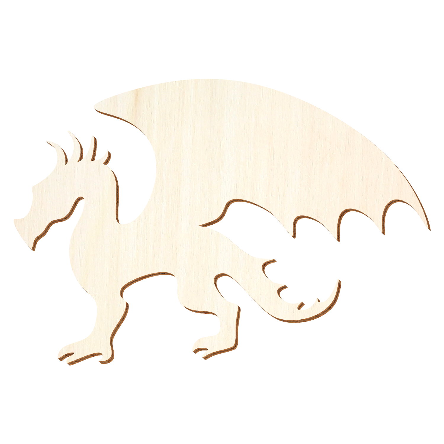 Drache Holz Zuschnitt 3-50cm