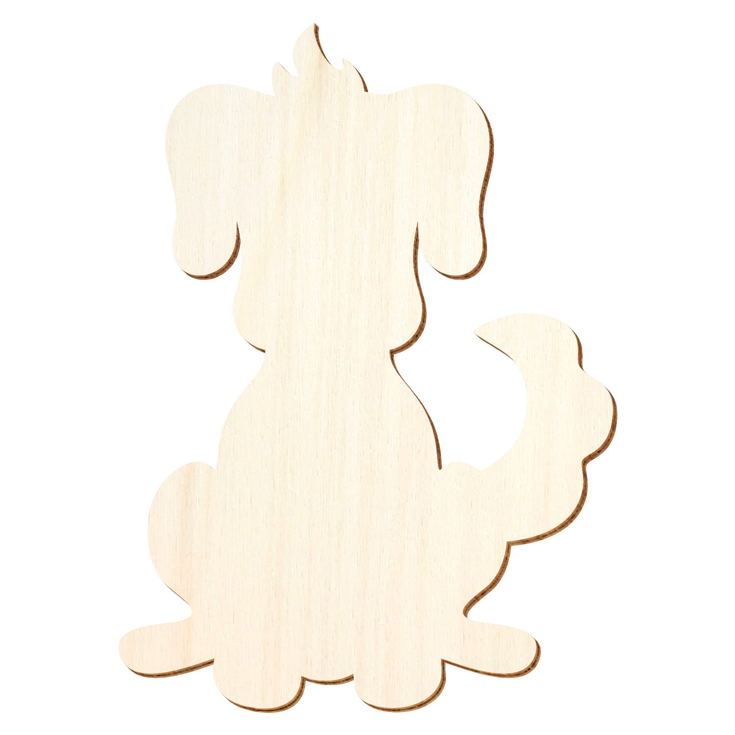 Hund Wauzi Holz Zuschnitt 3-50cm