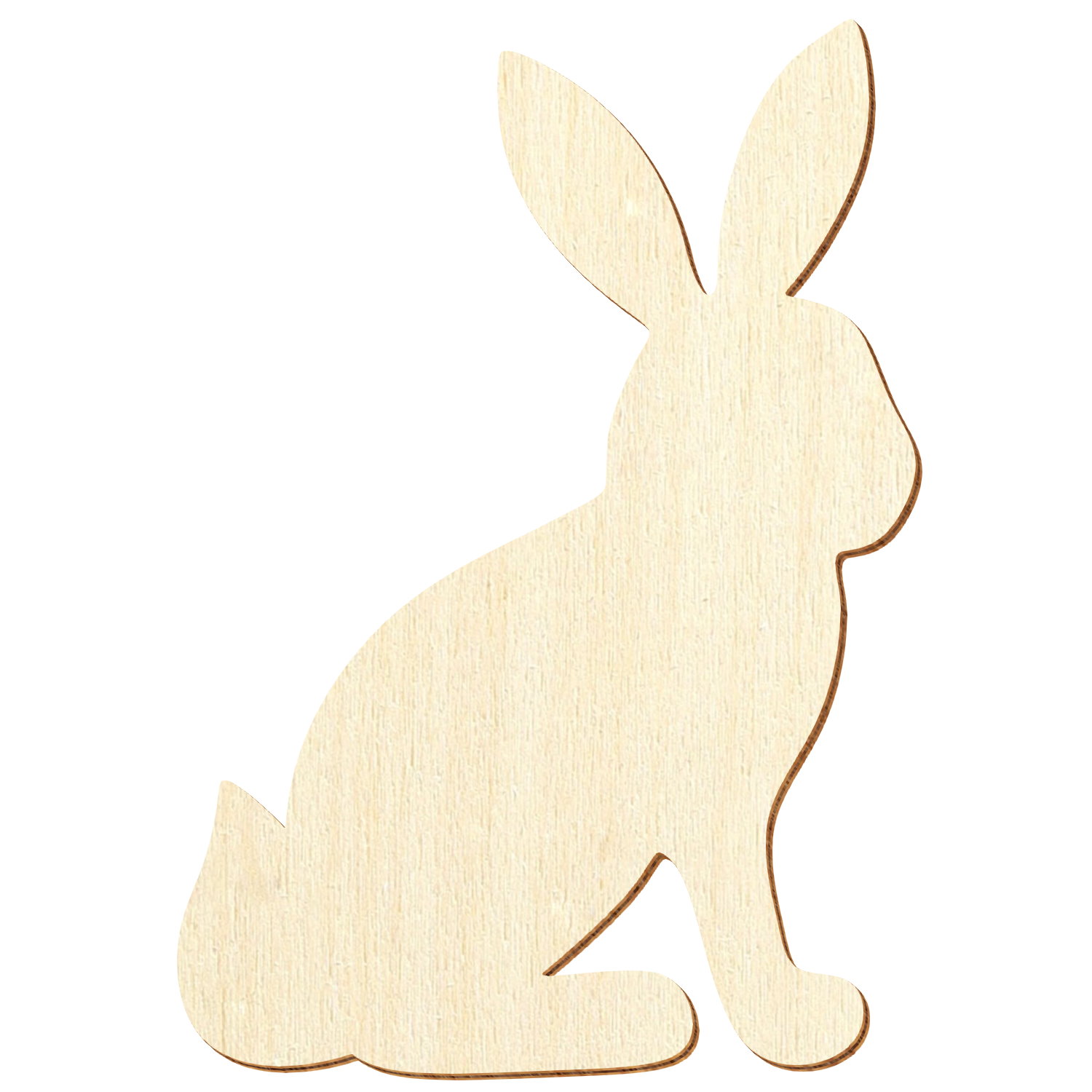 Häschen Hase sitzend V1 Holz Zuschnitt 3-50cm