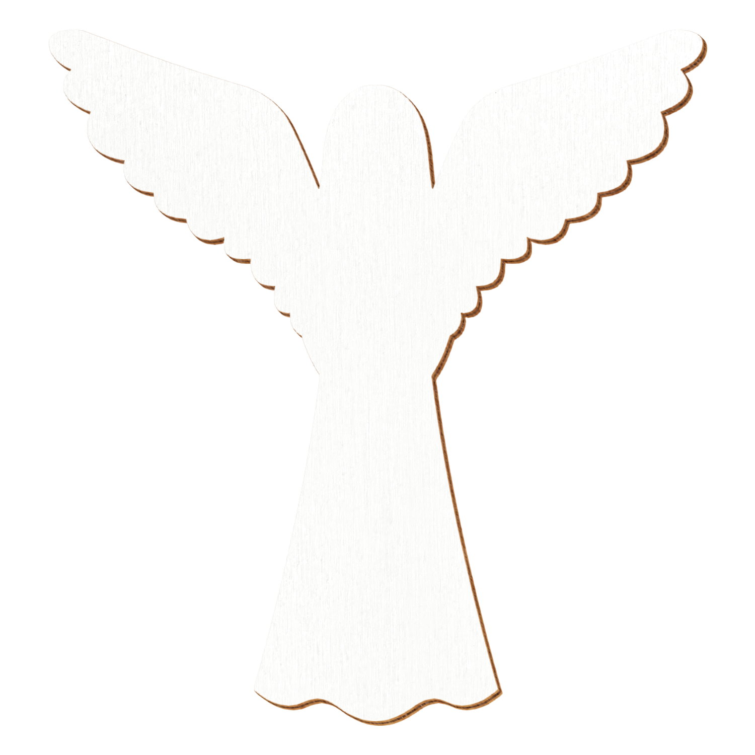 Engel Weiß Holz Zuschnitt 3-50cm