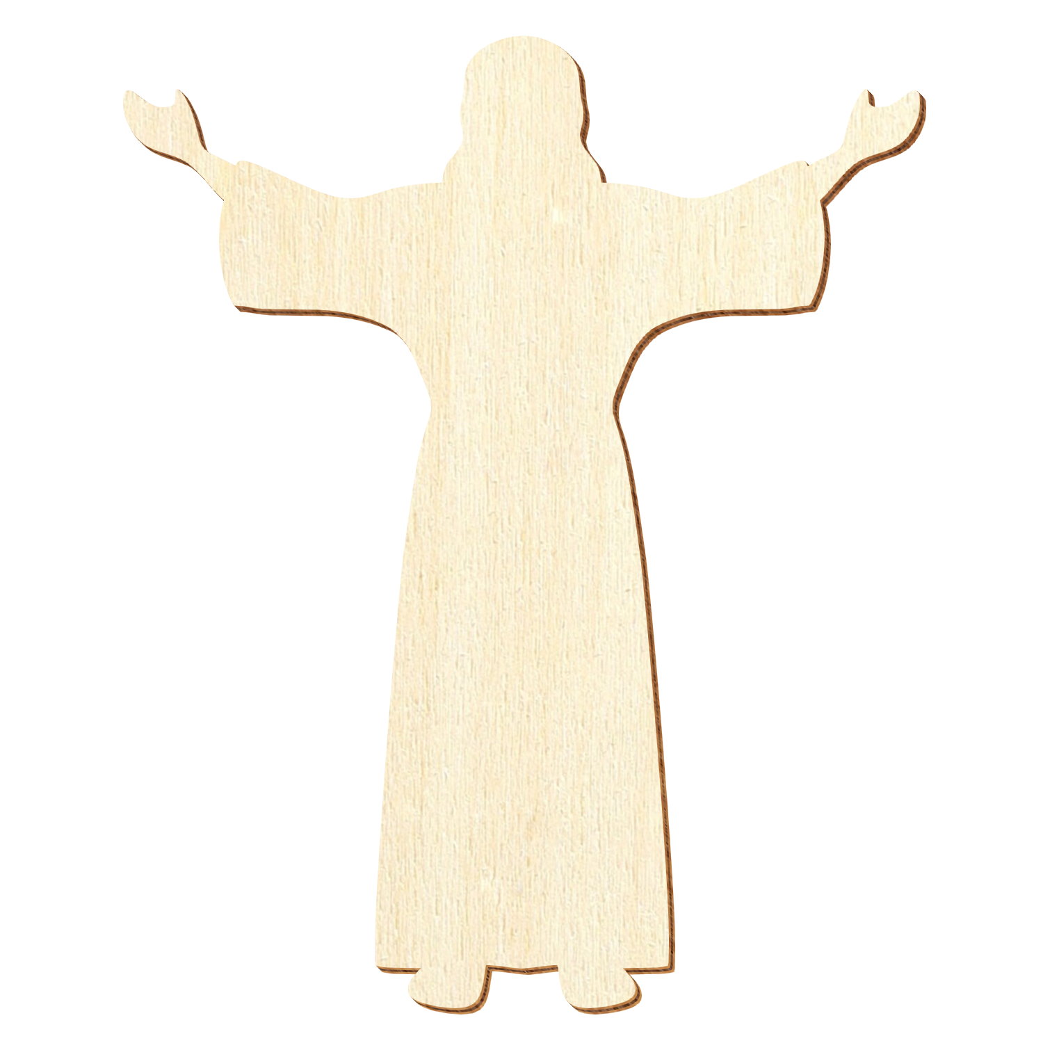 Jesus Christus Holz Zuschnitt 3-50cm