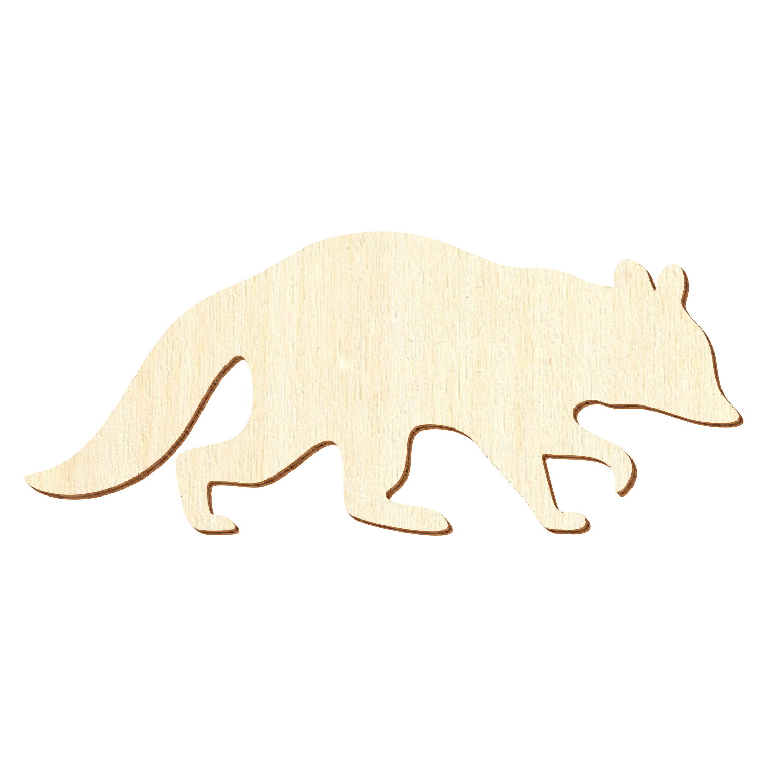 Waschbär V1 Holz Zuschnitt 3-50cm