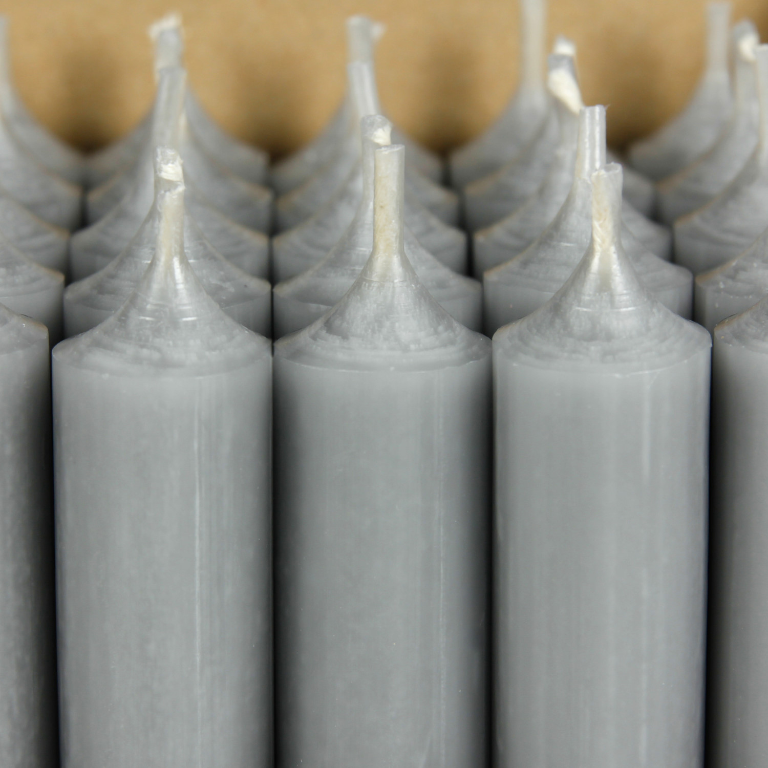 Stabkerzen 100 x 22mm Grau