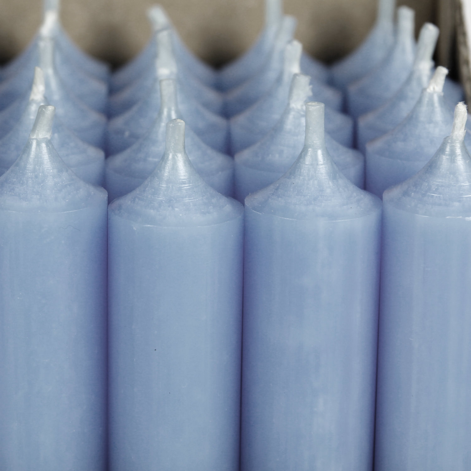 Kerzen 180mm x Ø 22mm Taubenblau