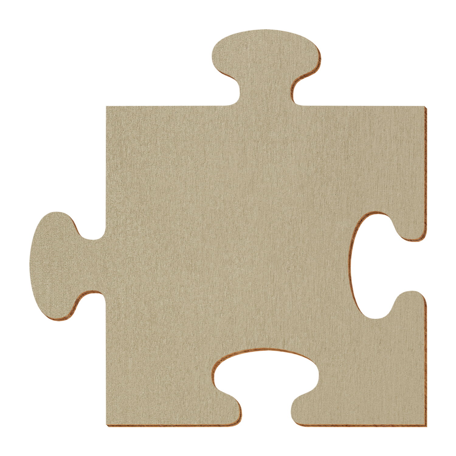 Puzzle Holz Zuschnitt Bronze 5-50cm