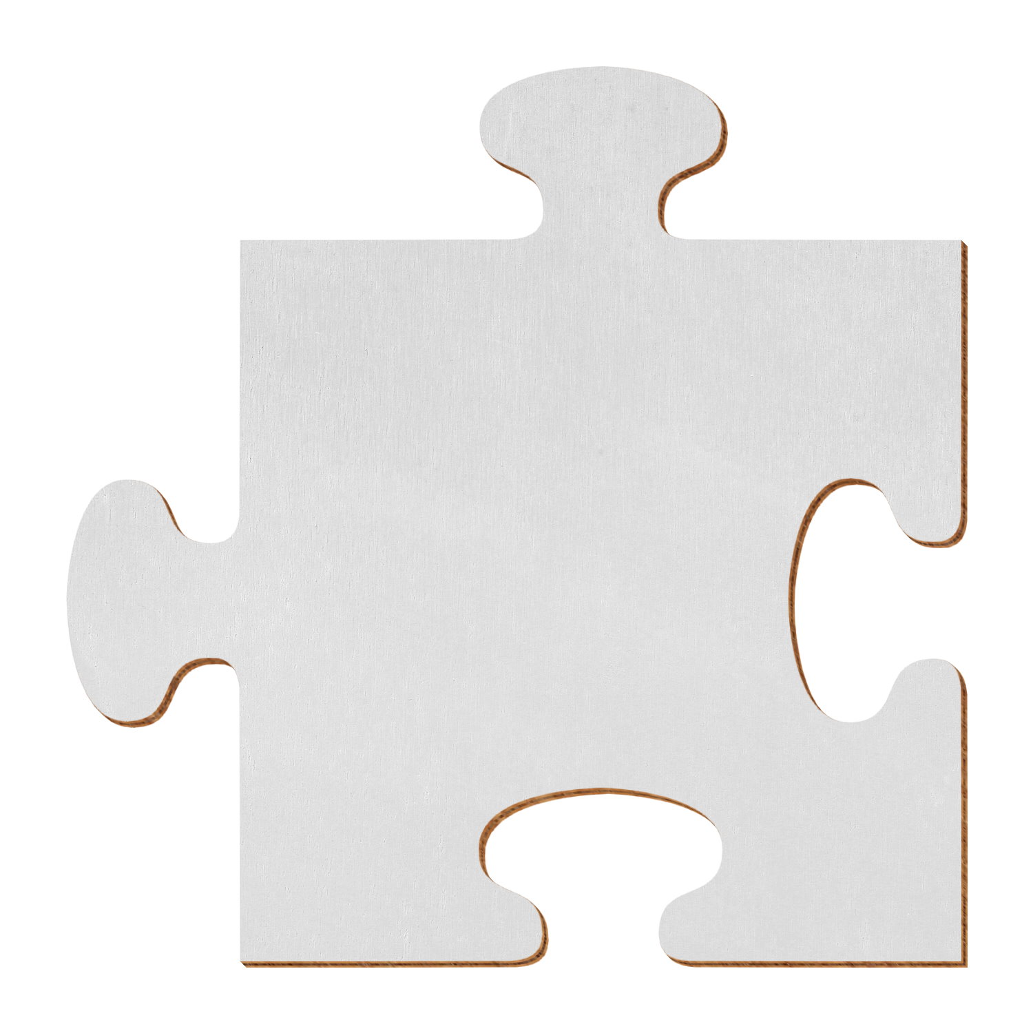 Puzzle Holz Zuschnitt Silbern 5-50cm