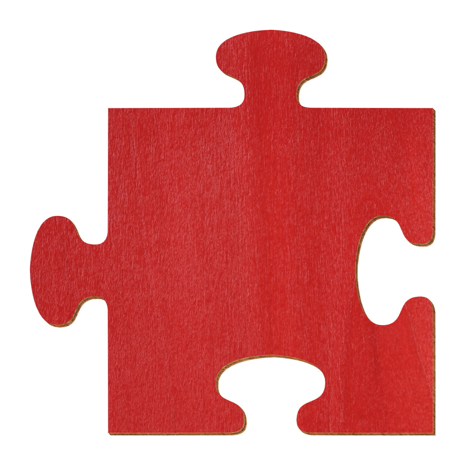 Puzzle Holz Zuschnitt Weinrot 5-50cm