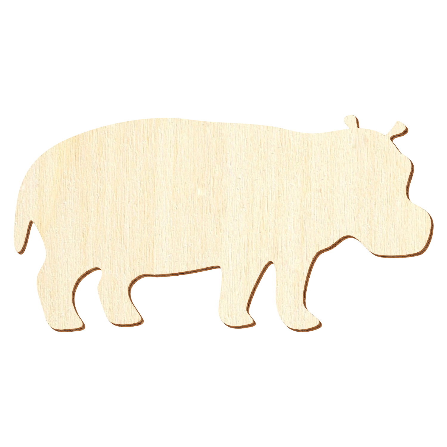 Hippo Flusspferd V1 Holz Zuschnitt 3-50cm