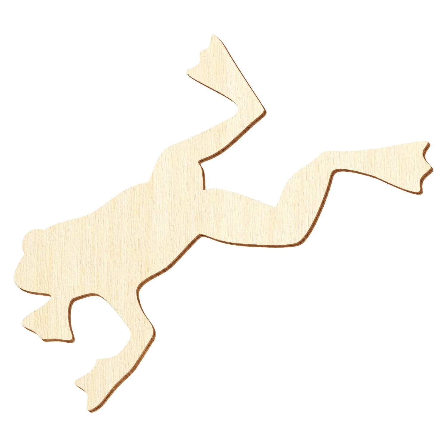 Springender Frosch Holz Zuschnitt 5-50cm
