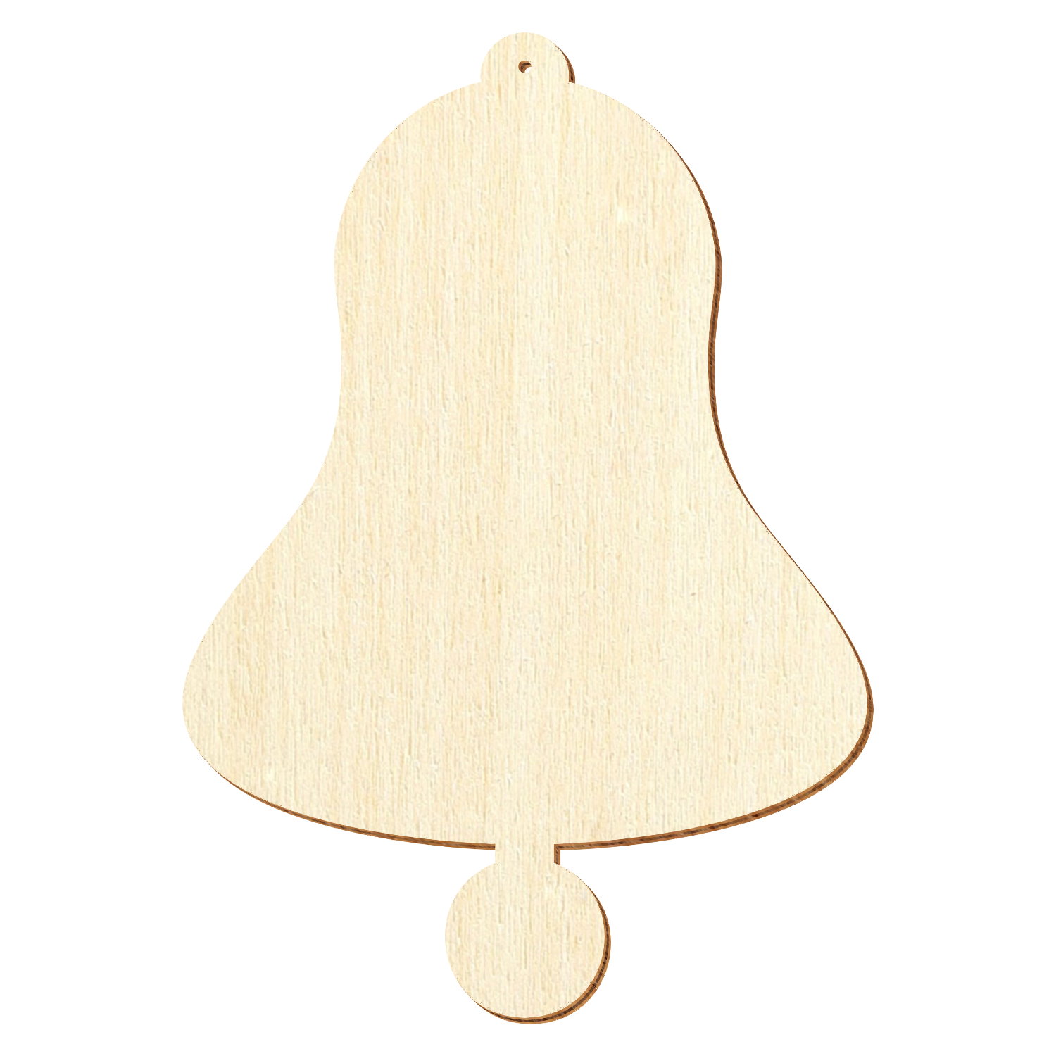 Glocke mit Loch Holz Zuschnitt 3-50cm