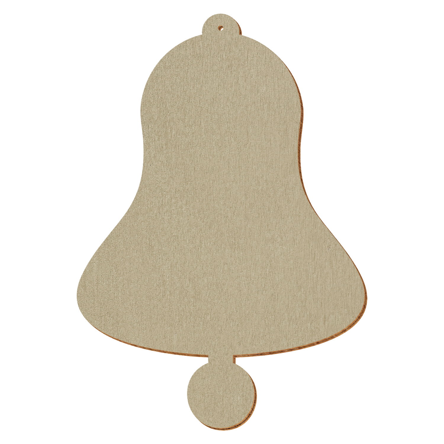 Glocke mit Loch Bronze Holz Zuschnitt 3-50cm