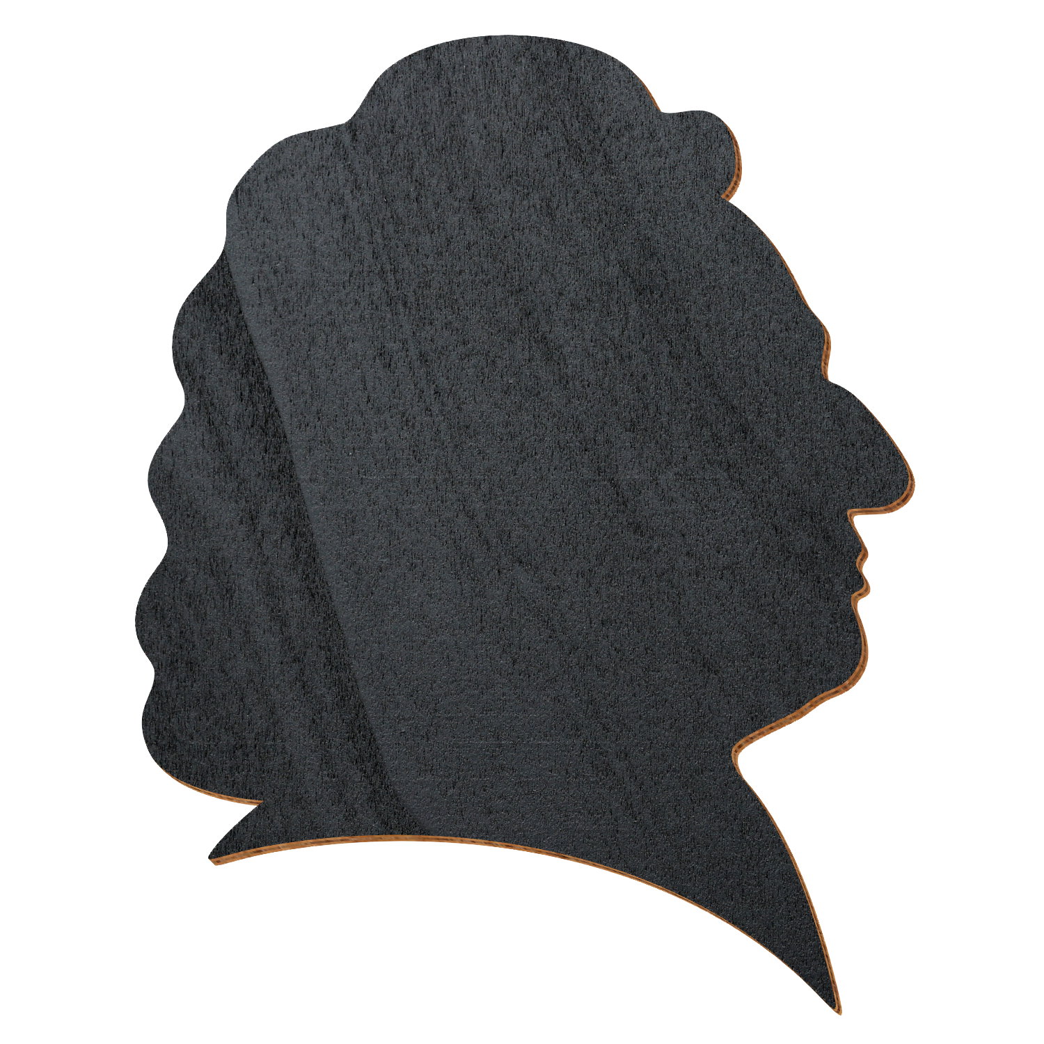 Johann Sebastian Bach Holz Profil Schwarz 3-50cm