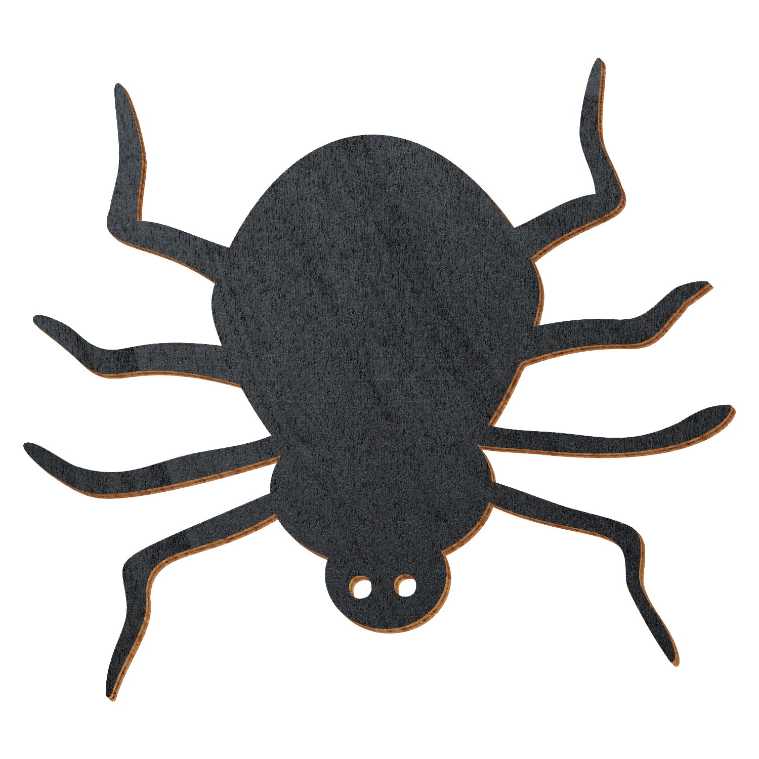 Halloween Spinne Schwarz Holz Zuschnitt 5-50cm