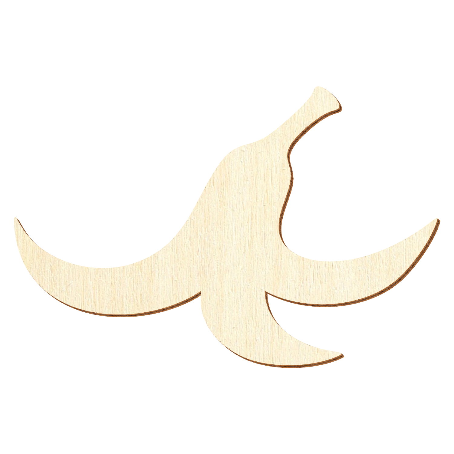 Bananenschale Holz Zuschnitt 3-50cm
