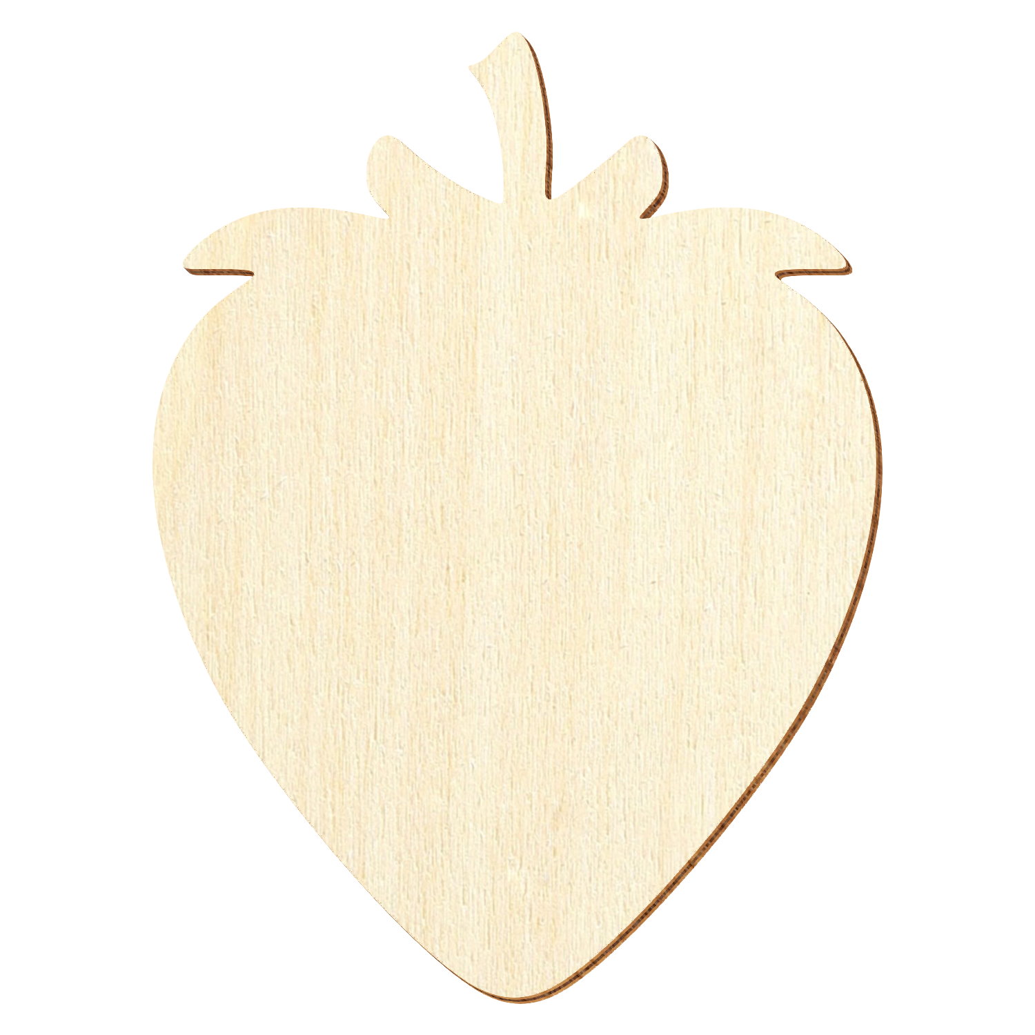 Erdbeere Holz Zuschnitt 3-50cm