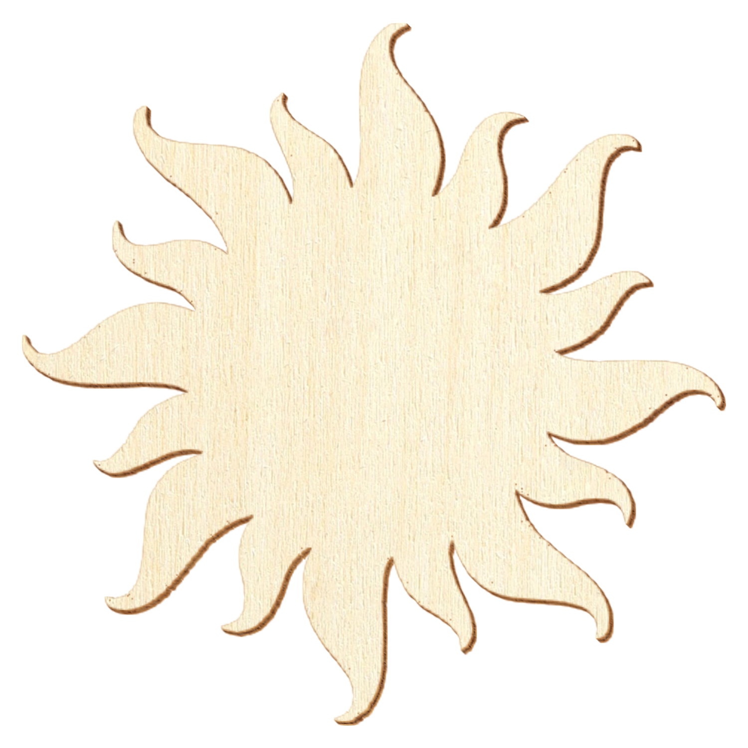 Sonne Holz Zuschnitt 3-50cm
