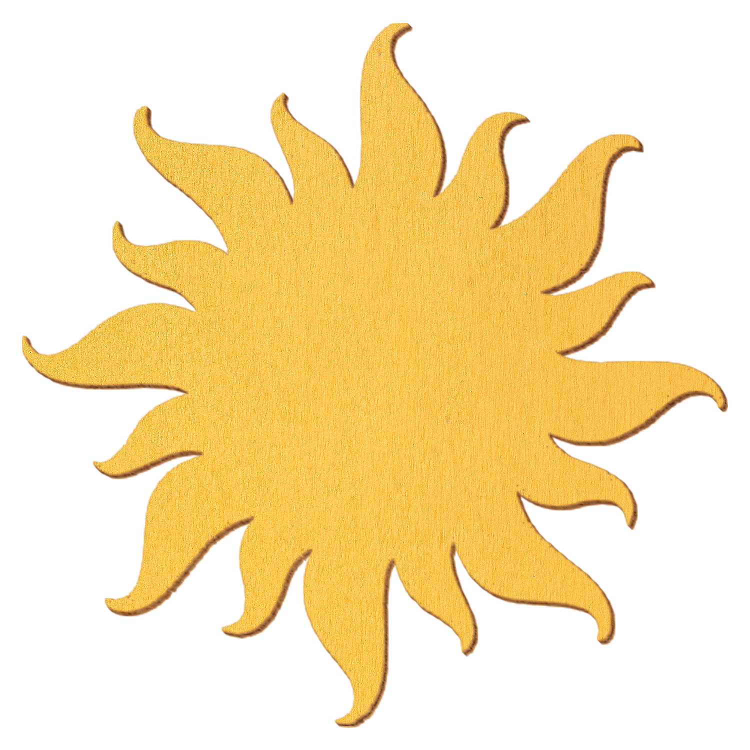 Sonne Golden Holz Zuschnitt 3-50cm
