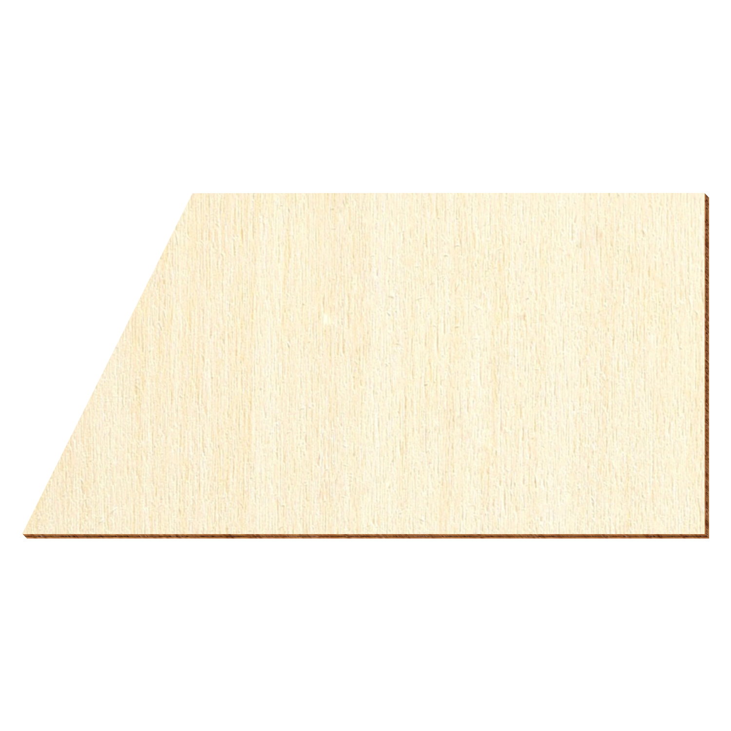 Rechtwinkliges Trapez Holz Zuschnitt 2-50cm