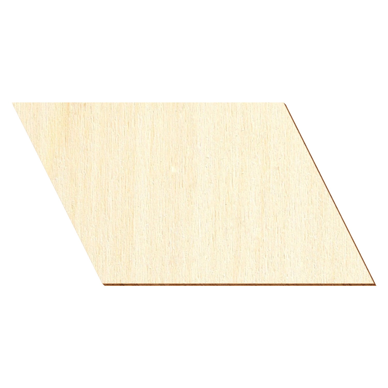 Parallelogramm Holz Zuschnitt 2-50cm