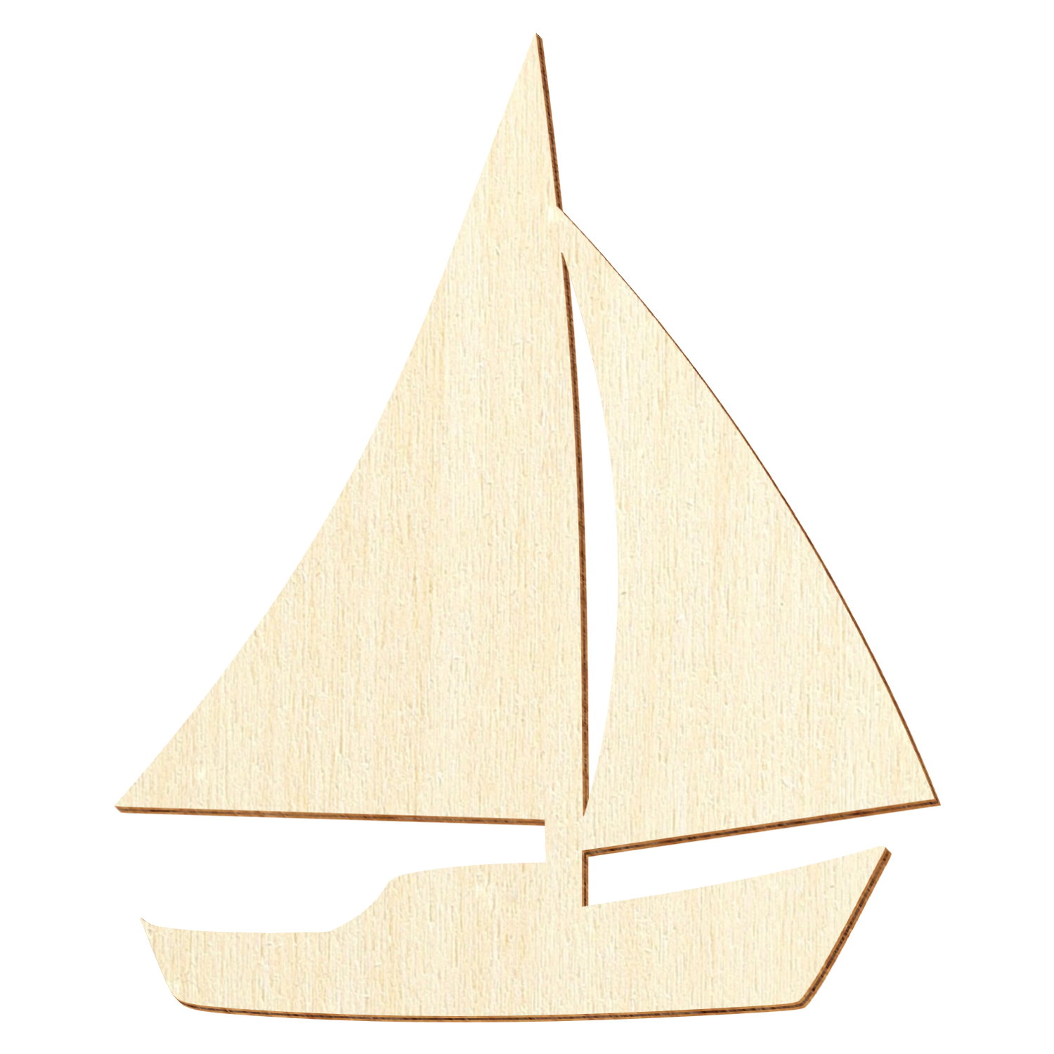 Segelboot Holz Zuschnitt 3-50cm