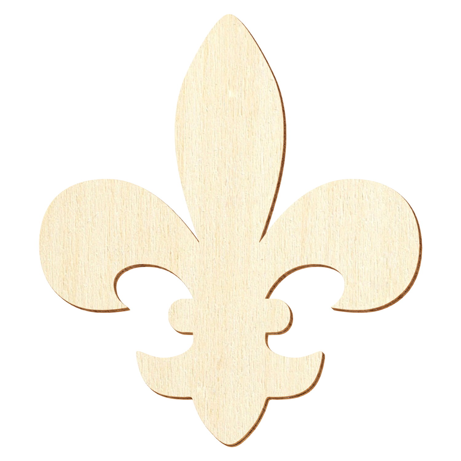 Fleur-de-Lis (Wappen Lilie) Holz Zuschnitt 5-50cm