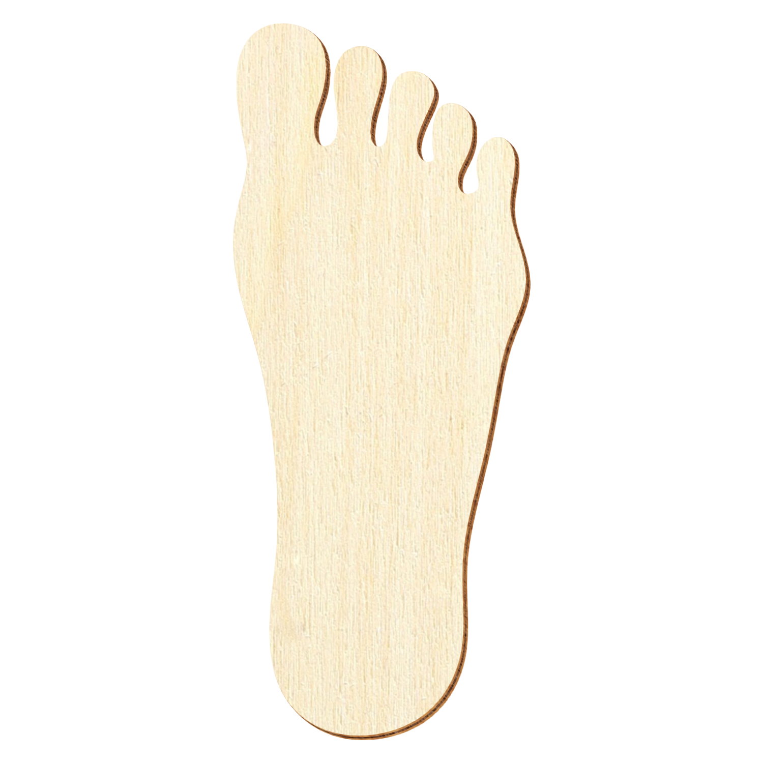 Menschlicher Fuß Holz Zuschnitt 3-50cm