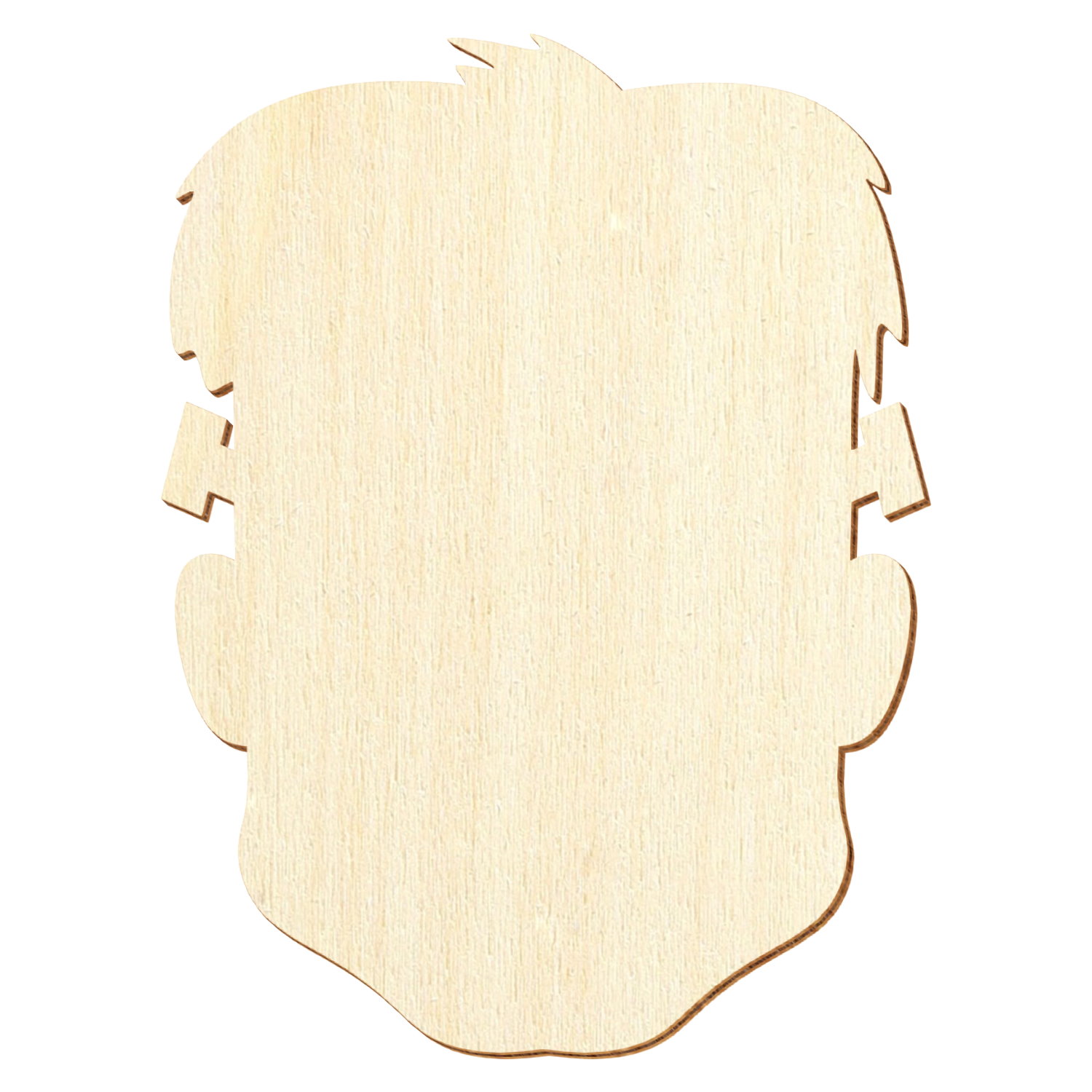 Frankenstein's Kopf Holz Zuschnitt 3-50cm