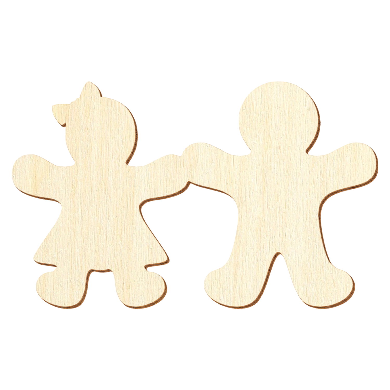 Lebkuchenpaar Holz Zuschnitt 3-50cm
