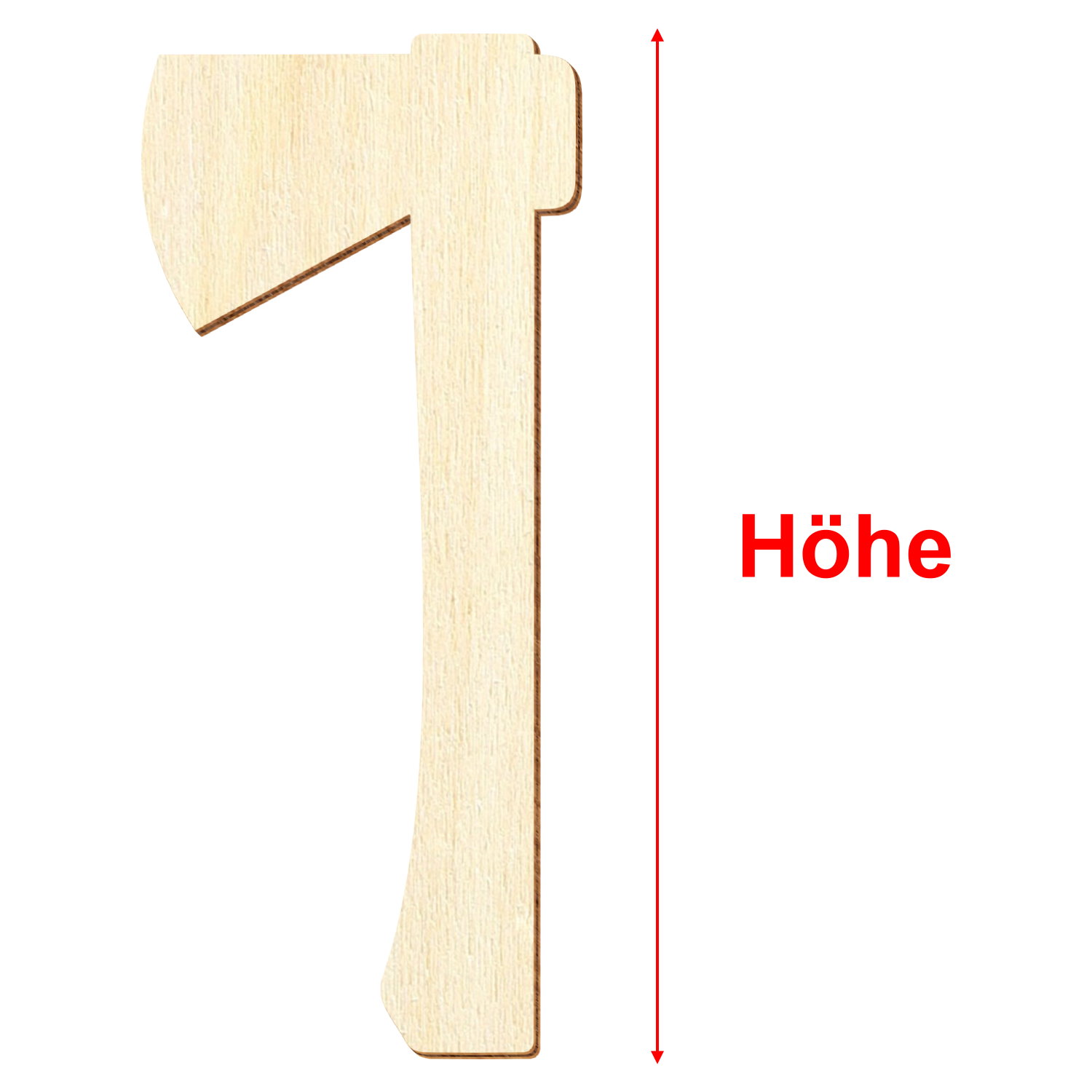 Axt Holz Zuschnitt 3-50cm - Größe