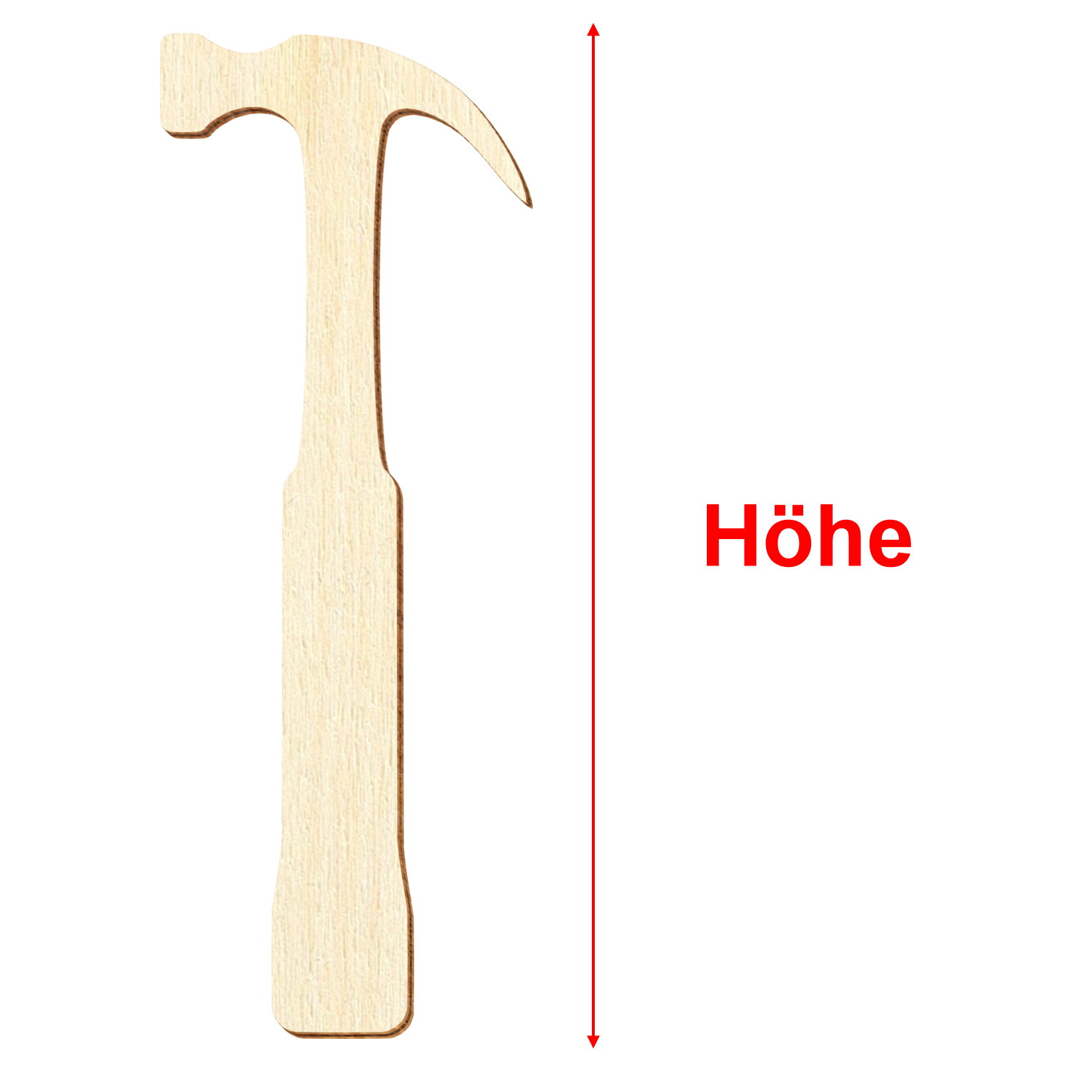 Latthammer Holz Zuschnitt 3-50cm - Größe
