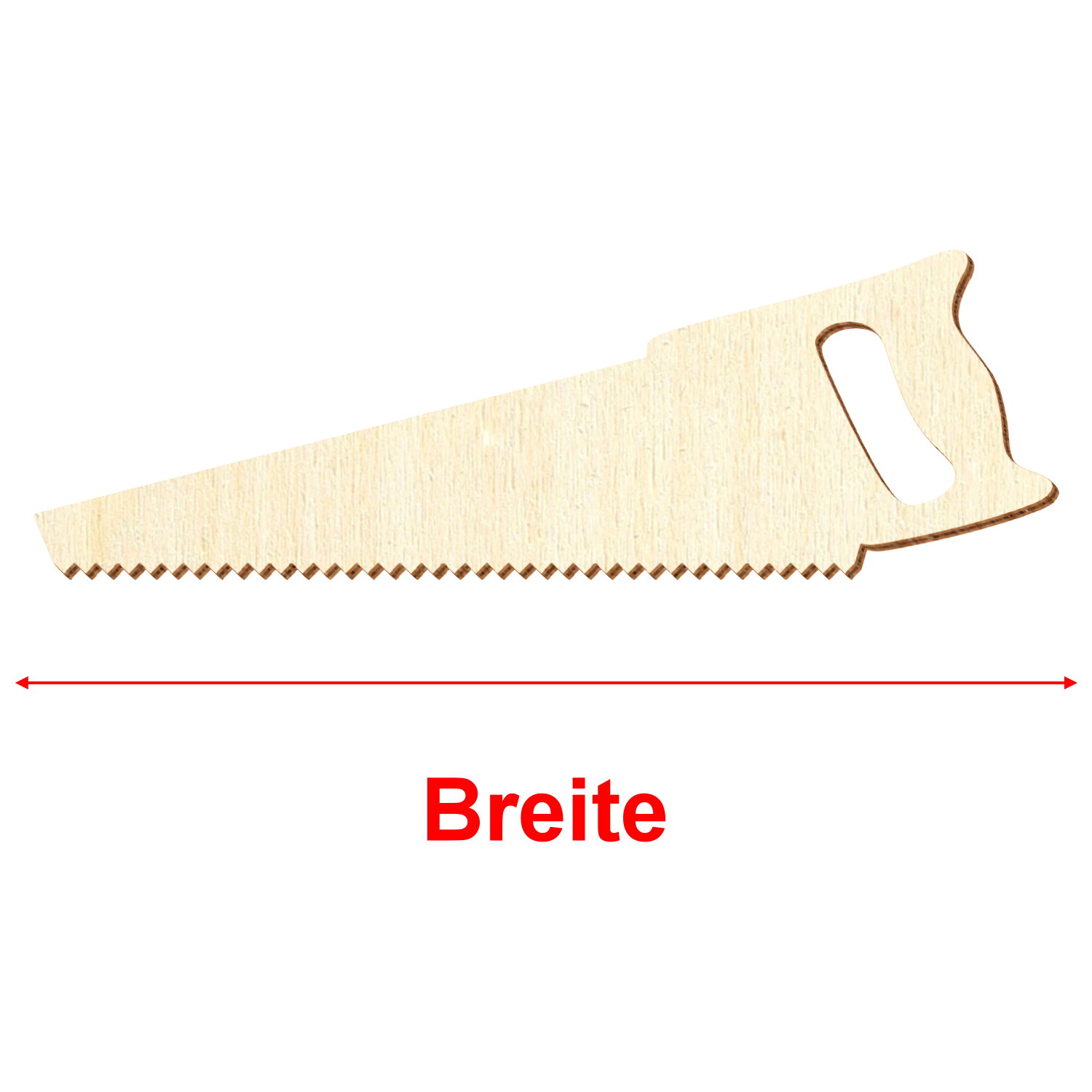 Säge Fuchsschwanz Holz Zuschnitt 3-50cm - Größe