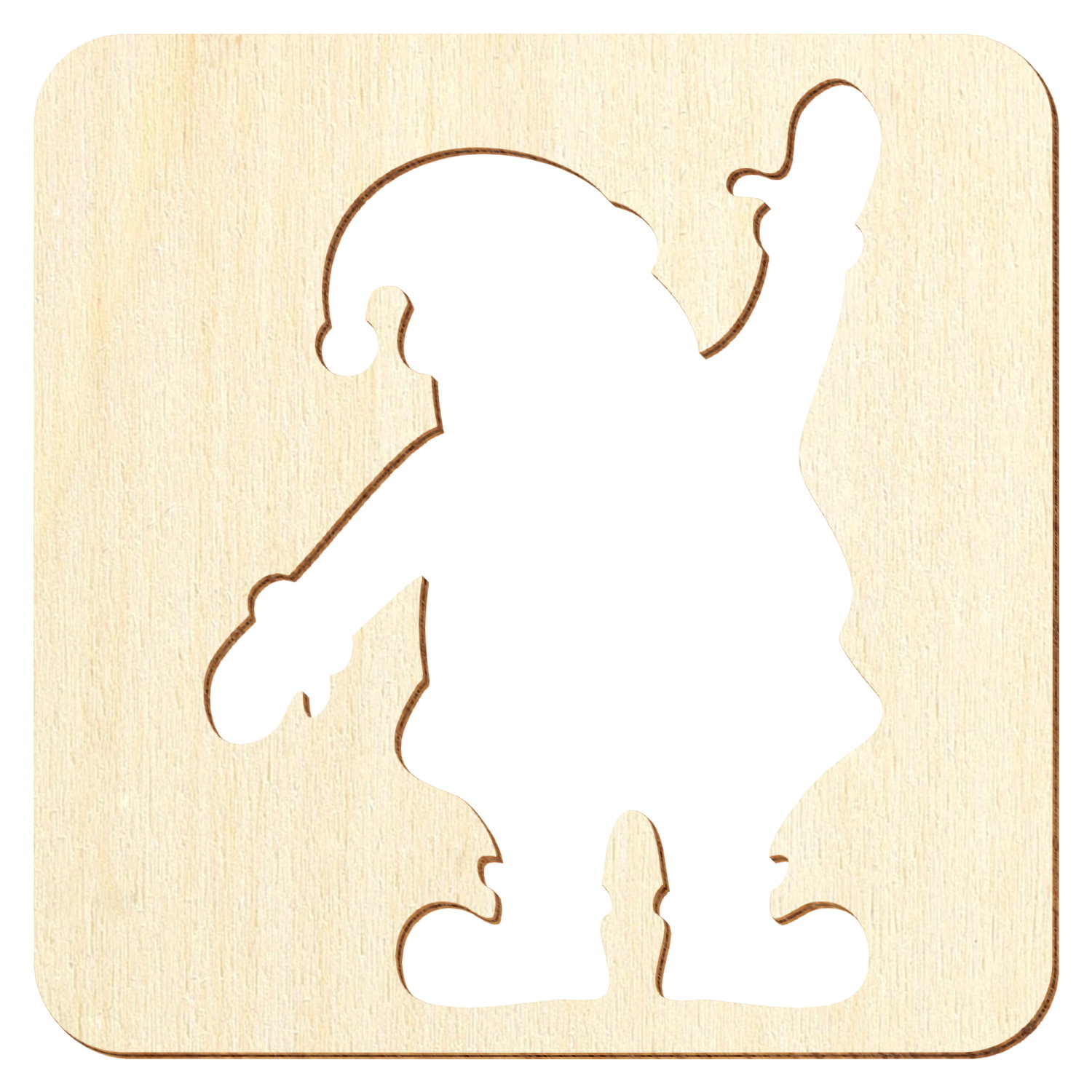Schablone Weihnachtsmann Holz Zuschnitt 3-50cm
