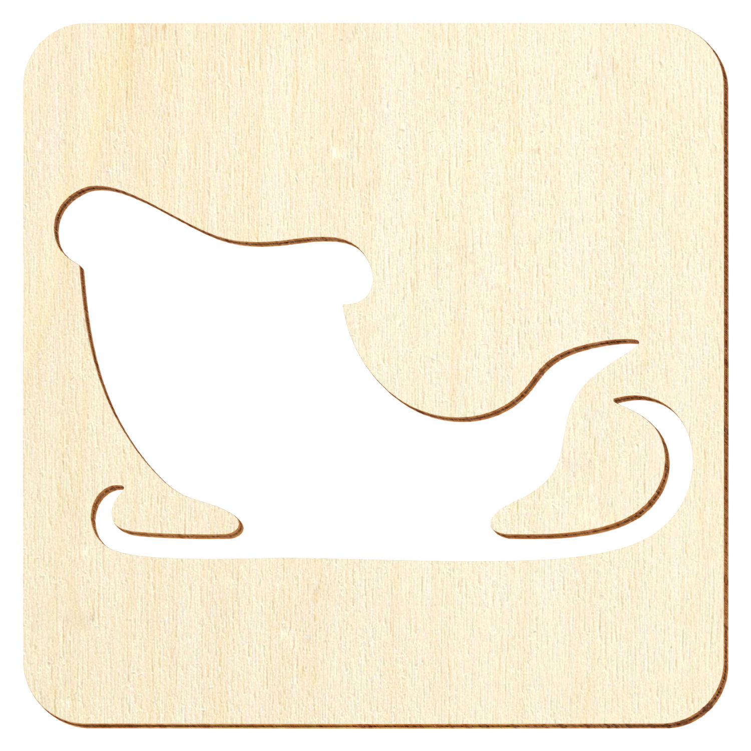 Schablone Weihnachtsmann Schlitten Holz Zuschnitt 5-50cm