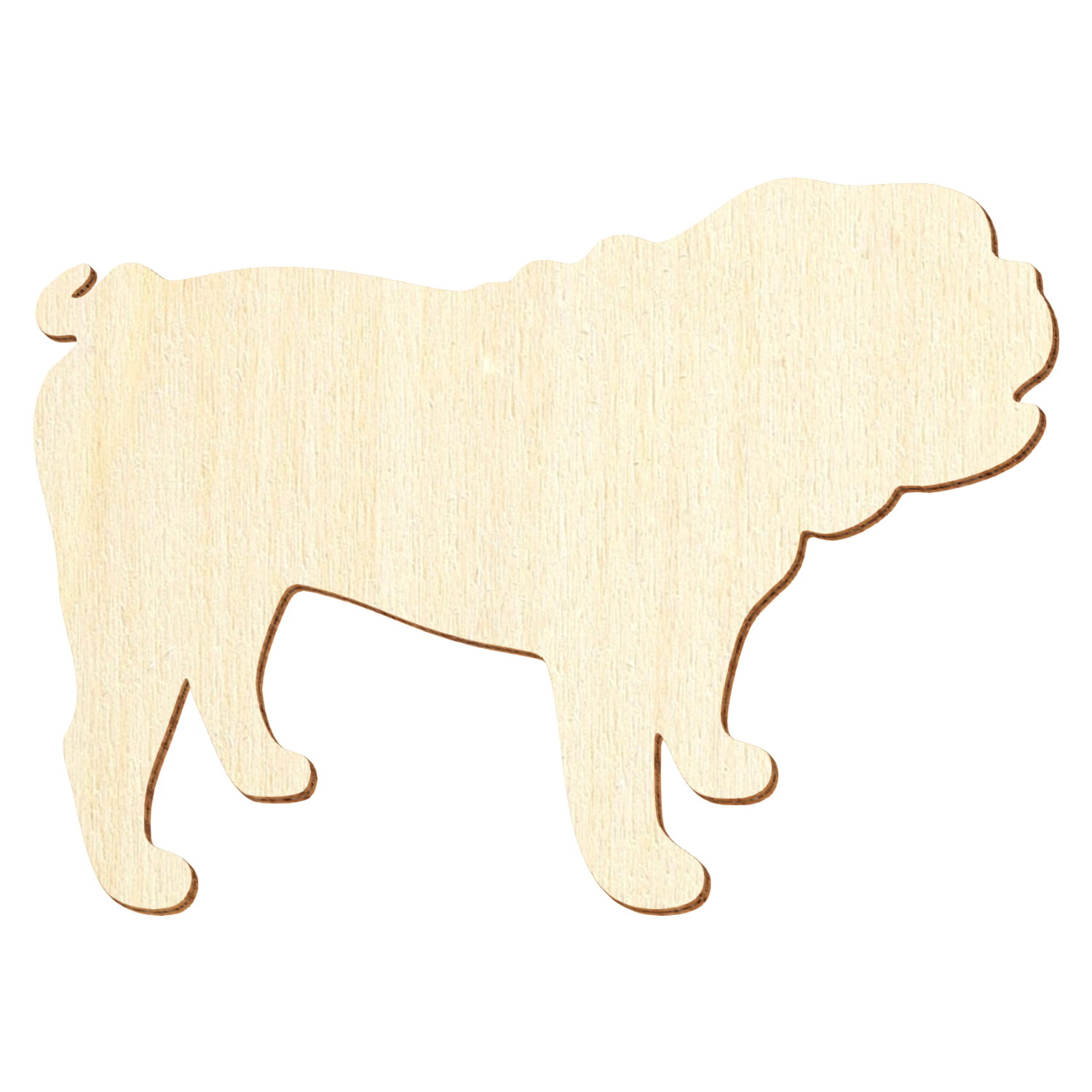 Bulldogge Holz Zuschnitt 3-50cm