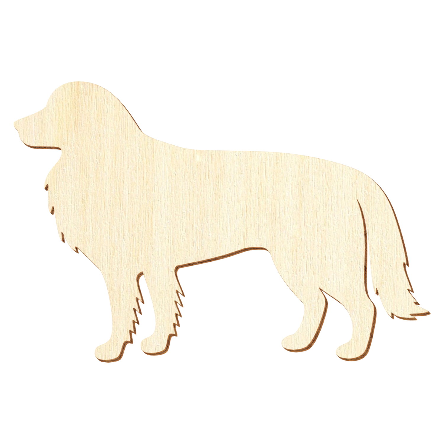 Border Collie Holz Zuschnitt 3-50cm