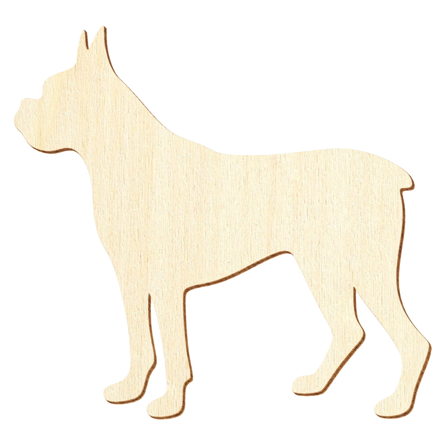 Hund Boxer Holz Zuschnitt 3-50cm