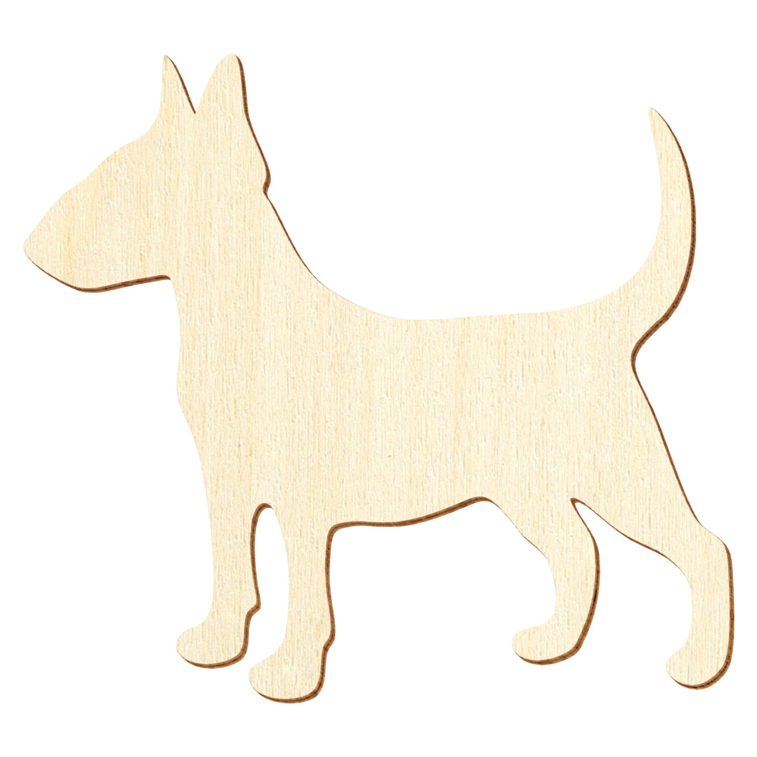 Bull Terrier Holz Zuschnitt 3-50cm