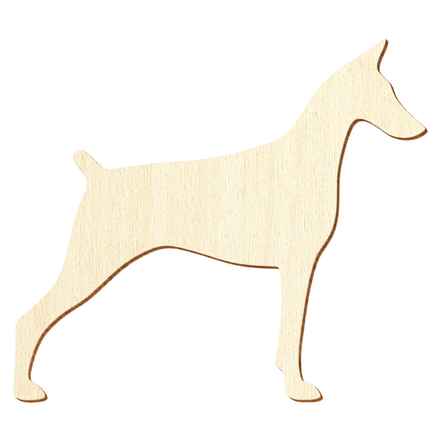 Dobermann Holz Zuschnitt 3-50cm