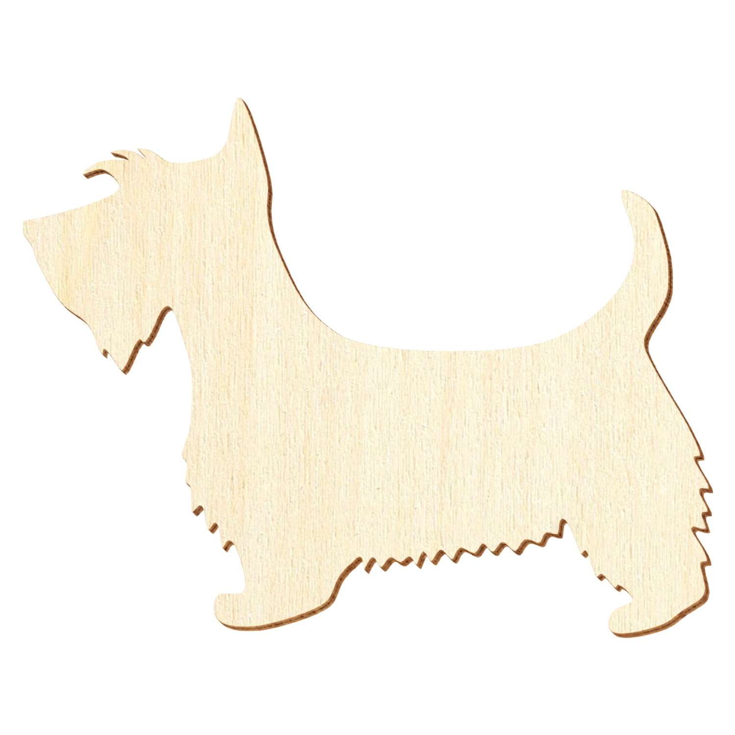 Scottish Terrier Holz Zuschnitt 3-50cm