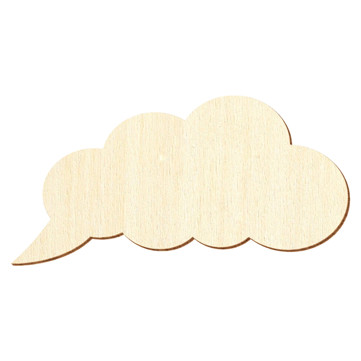 Sprechblase Wolke V1 Holz Zuschnitt 3-50cm