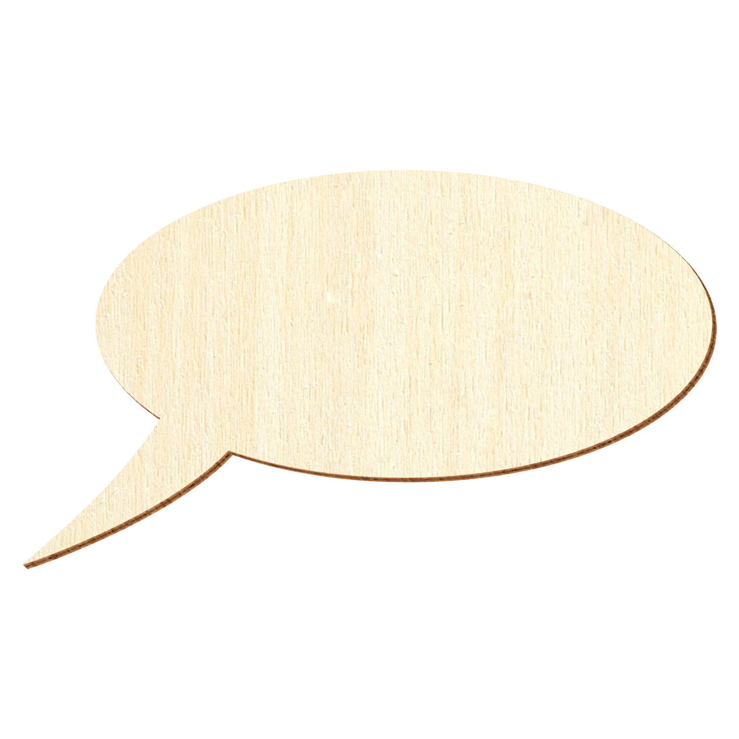 Sprechblase Oval Holz Zuschnitt 3-50cm